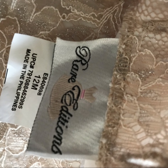 Baby girls sparkle lace mesh dress size 12 months - Picture 5 of 6